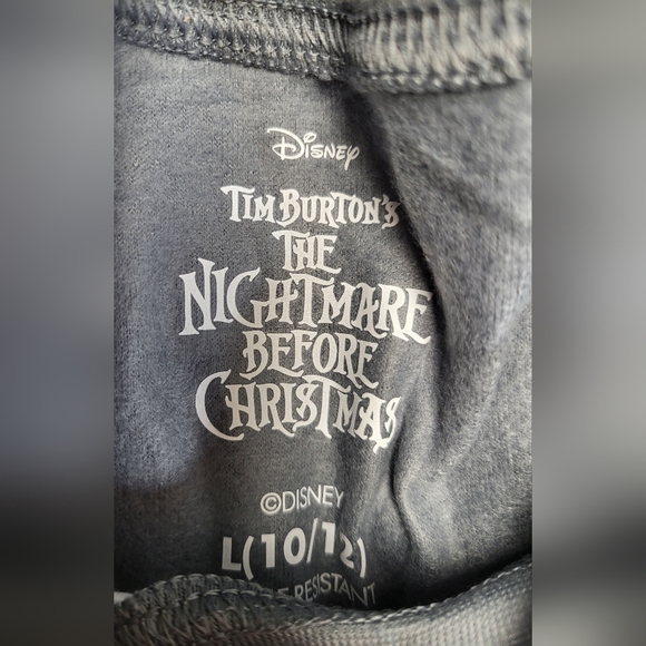 NWT The Nightmare before Christmas Kid's Pajama Set Long Sleeve Top/Pants 10/12 - Picture 5 of 7
